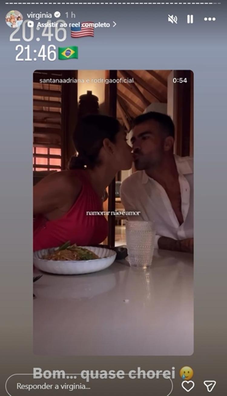 Virginia compartilha reflexão sobre amor verdadeiro