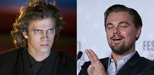Hayden Christensen no papel de Anakin Skywalker, recusado por Leonardo DiCaprio - Divulgação, Reuters/Montagem UOL