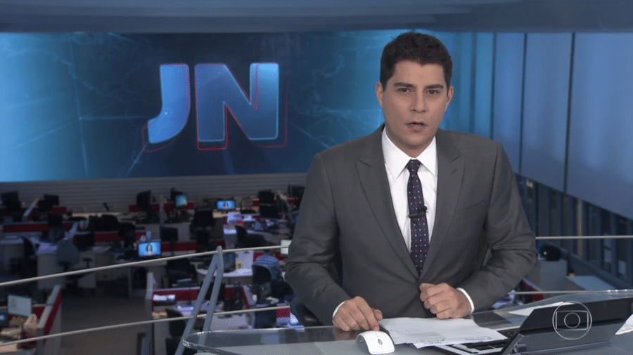 O jornalista Evaristo Costa - Reprodução/TV Globo