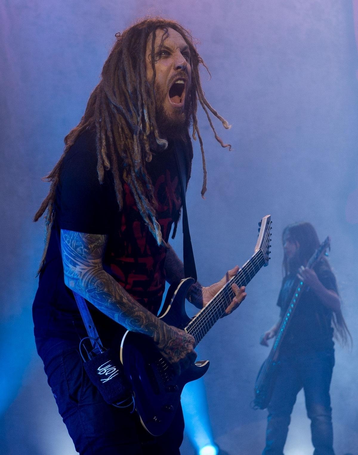 Expoente do new metal, banda americana Korn se apresenta no Espaço das Américas, em São Paulo - Francisco Cepeda/AgNews