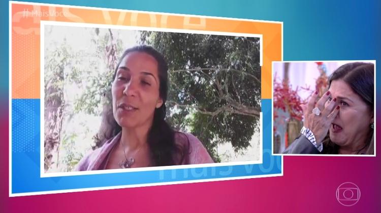 Elizângela se emociona com depoimento da filha Marcelle no "Mais Você" - Reprodução/Globo - Reprodução/Globo