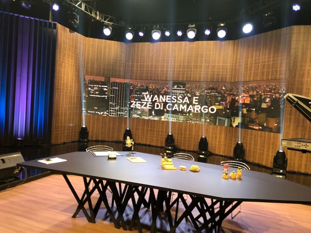 Cenário do programa Amaury Jr na Band - Divulgação