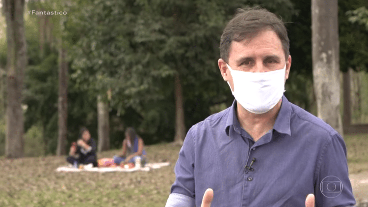 Marcelo Canellas narrou a história do Anjo Fardado de Peruíbe - Reprodução/Globoplay - Reprodução/Globoplay