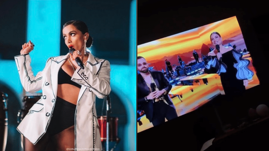 Anitta se empolgou com introdução cheia de elogios a sua apresentação no Grammy Latino, diretamente dos Arcos da Lapa - Reprodução/Instagram/@anitta