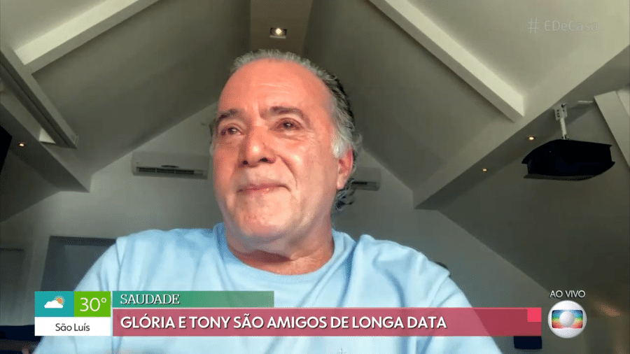 Tony Ramos se emociona com aparição de Gloria Menezes no "É de Casa" - Reprodução/Globoplay