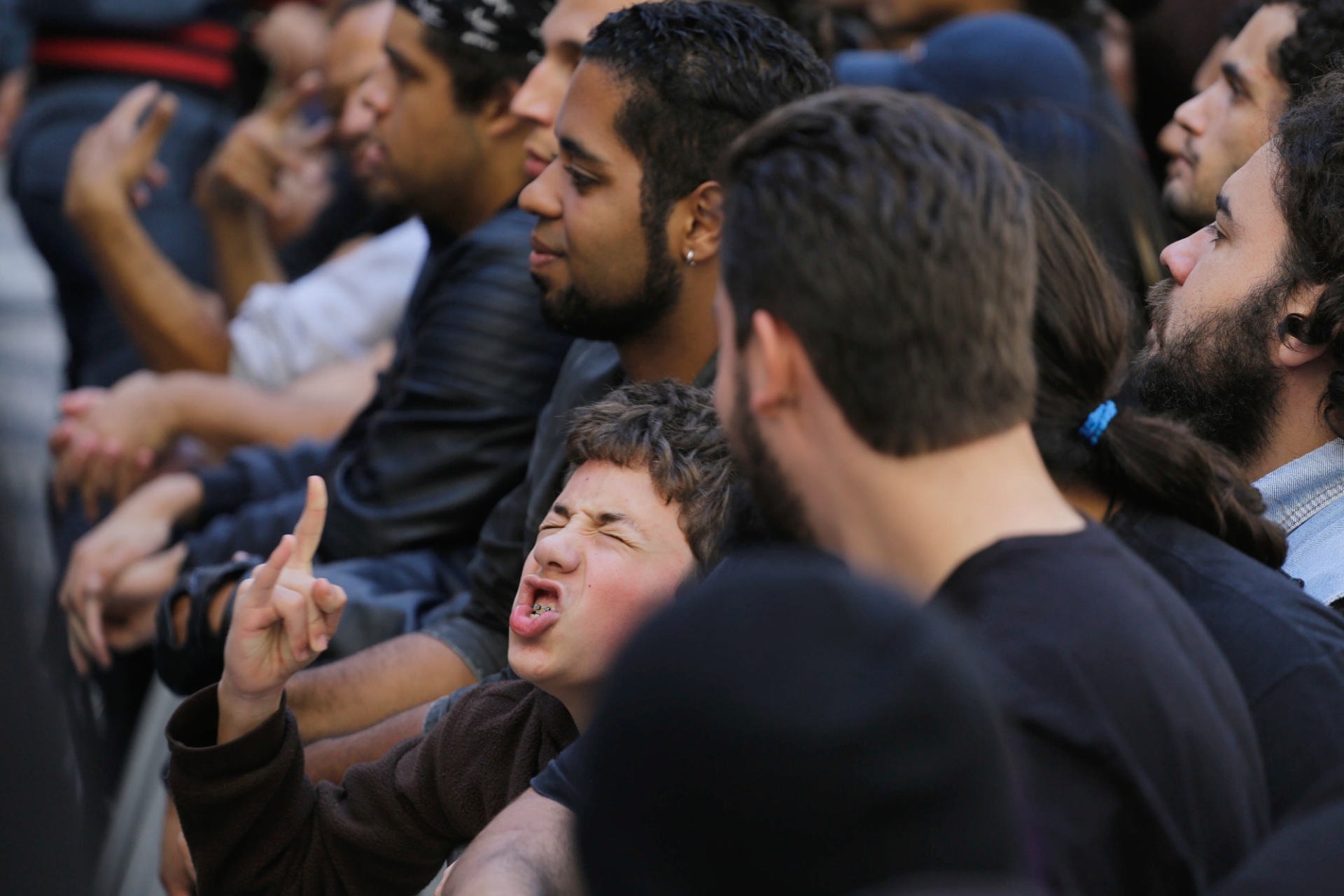 21.jun.2015 - Público assiste ao show da banda Dr. Sin no Palco Rio Branco, região central de São Paulo, durante a Virada Cultural 2015 - Nelson Antoine/Frame/Estadão Conteúdo