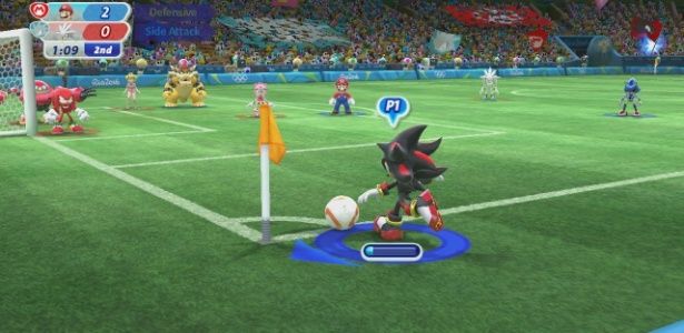 Futuro de Sonic pode estar em games misturando personagens de outras franquias, como "Mario & Sonic at the Rio 2016 Olympic Games" - Divulgação/Nintendo