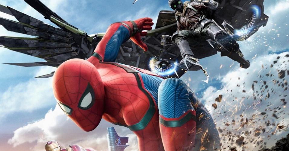 Em novo trailer, HomemAranha faz selfie durante batalha com vingadores Entretenimento BOL Em novo trailer, HomemAranha faz selfie durante batalha com vingadores Entretenimento BOL