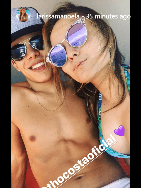 Larissa Manoela e Thomaz Costa passeiam de barco em Paraty - Reprodução/Instagram - Reprodução/Instagram