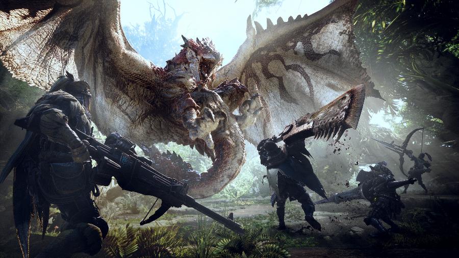 Novo jogo do fenômeno japonês, "Monster Hunter World" sai para PC, PS4 e Xbox One no início de 2018 - Divulgação/Capcom