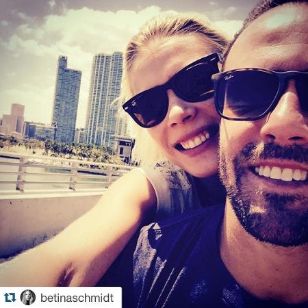 Betina Schmidt e o namorado, Roger Flores, em 2015 - Reprodução/Instagram - Reprodução/Instagram