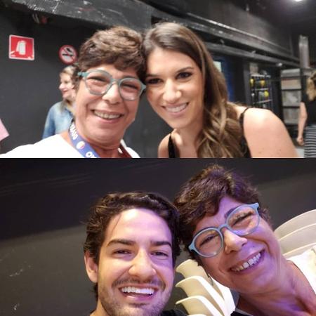 Sobrinha de Silvio Santos, Dory Abravanel posa com Rebeca Abravanel e Alexandre Pato no SBT - Reprodução/Instagram - Reprodução/Instagram