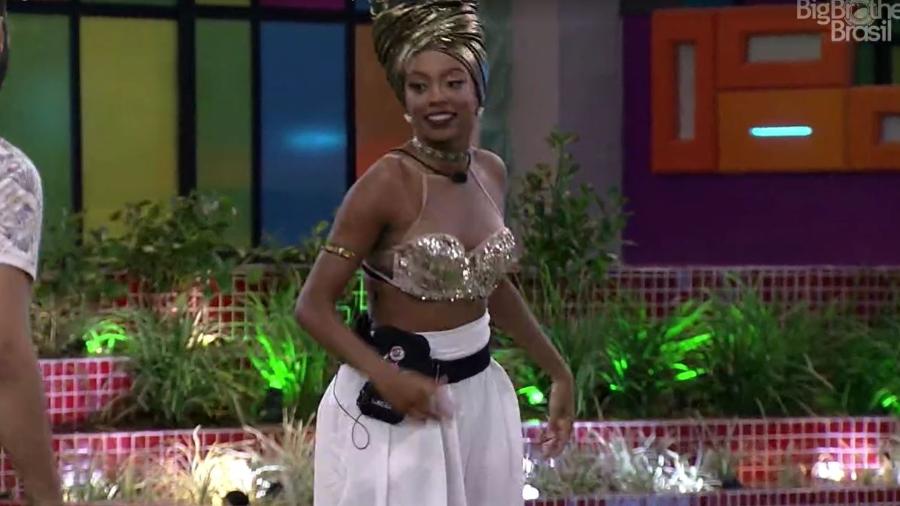 BBB 21: Lumena em dia de eliminação - Reprodução/ Globoplay