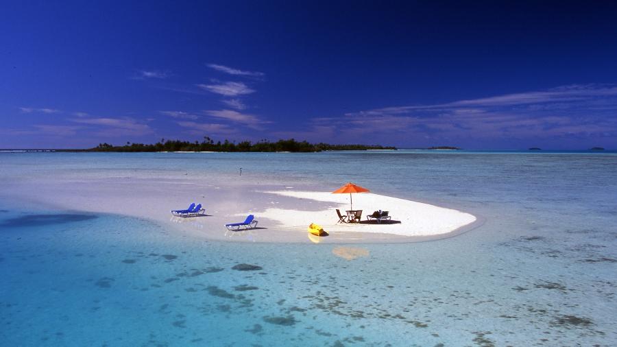 Aitutaki é a segunda das Ilhas Cook e consiste principalmente em lagoas - David Reece/ Getty Images