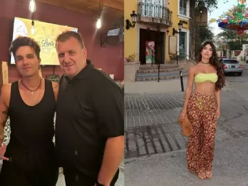 Luan Santana e Jade aparecem em mesmo restaurante no México