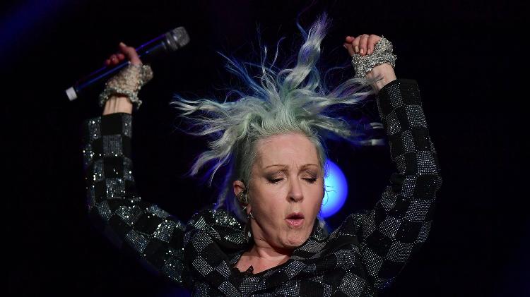 20.set.2024 - Cyndi Lauper se apresenta no Palco Mundo do quinto dia de Rock in Rio