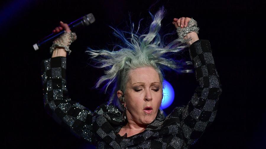 20.set.2024 - Cyndi Lauper se apresenta no Palco Mundo do quinto dia de Rock in Rio