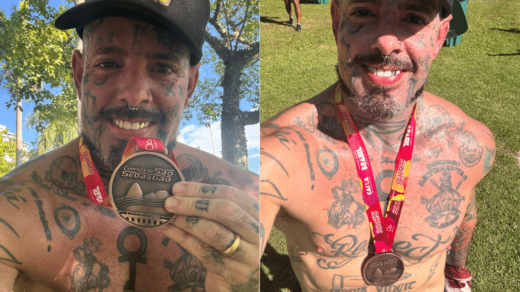 Tico Santta Cruz voltou a correr maratonas no ano passado Tico Santta Cruz voltou a correr maratonas no ano passado