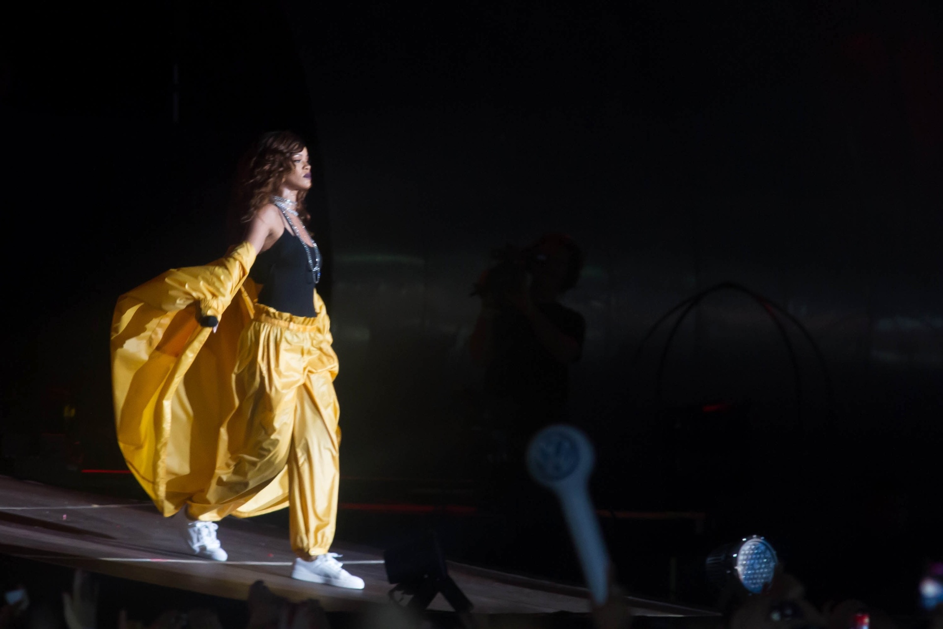 26.set.2015 - Rihanna se apresenta no sexto dia do Rock in Rio 2015 - Luciano Belford/Agência Estado
