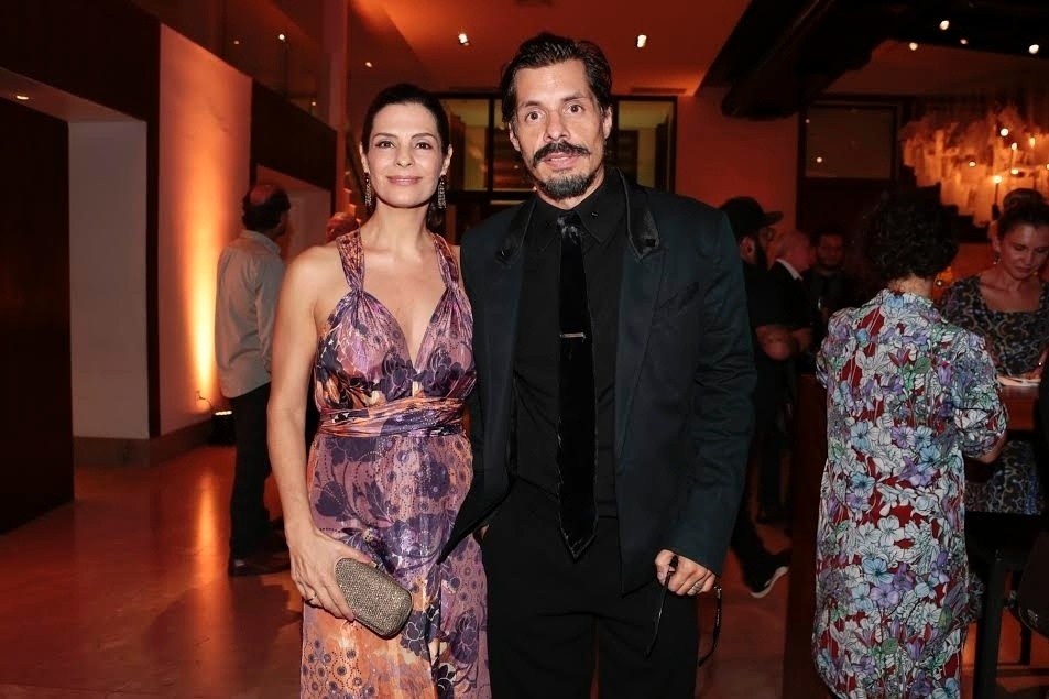 22.mar.2016 - Helena Ranaldi prestigia o namorado Daniel Alvim na 28ª edição do Prêmio Shell de Teatro, em São Paulo - Rafael Cusato/Brazil News