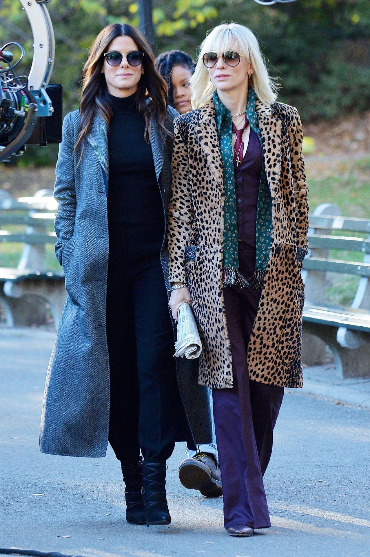 Rihanna, Sandra Bullock e Cate Blanchett gravam "Ocean's Eight" em Nova York - AKM-GSI