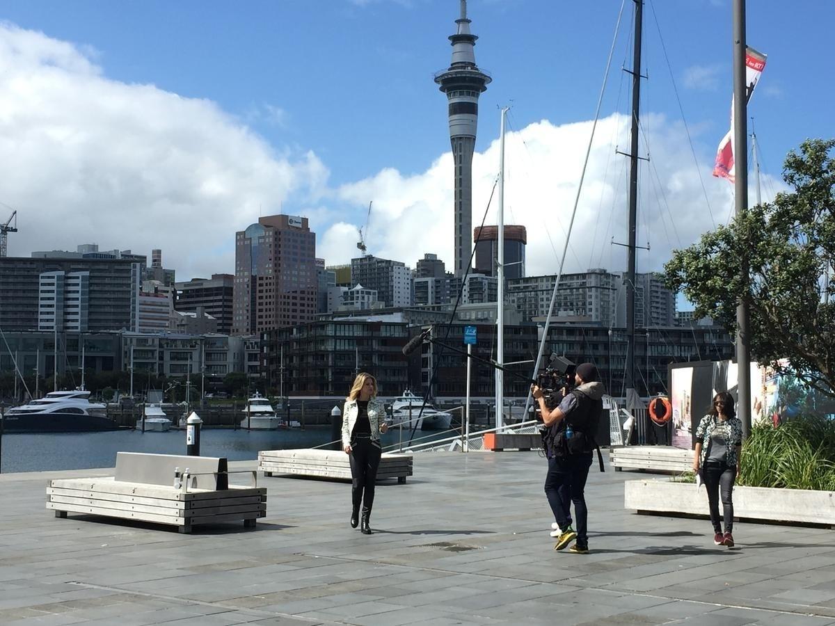 Didi Wagner em Auckland, durante a gravação - Divulgação / Tomaz Viola