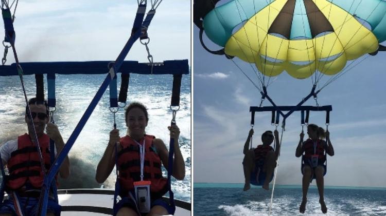 Cesar Tralli e Ticiane Pinheiro se divertem em lua de mel - Reprodução/Instagram - Reprodução/Instagram