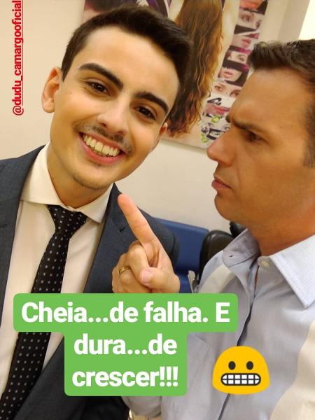 João Fernandes faz piada com barba de Dudu Camargo - Reprodução/Instagram - Reprodução/Instagram