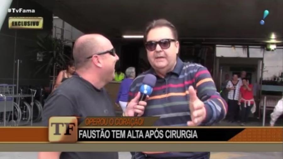 Faustão fala sobre operação após recer alta de hospital em São Paulo - Reprodução/RedeTV!