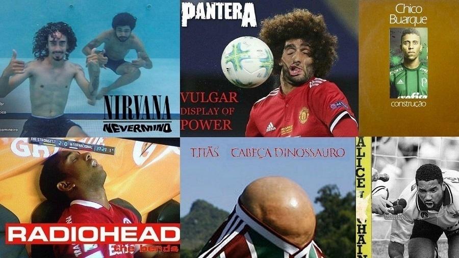 Boleiros nas capas de discos - Reprodução/Facebook