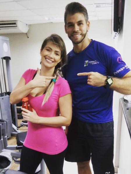 Fani voltou a pegar pesado na malhação - Reprodução/Instagram/@renanpersonal87 - Reprodução/Instagram/@renanpersonal87