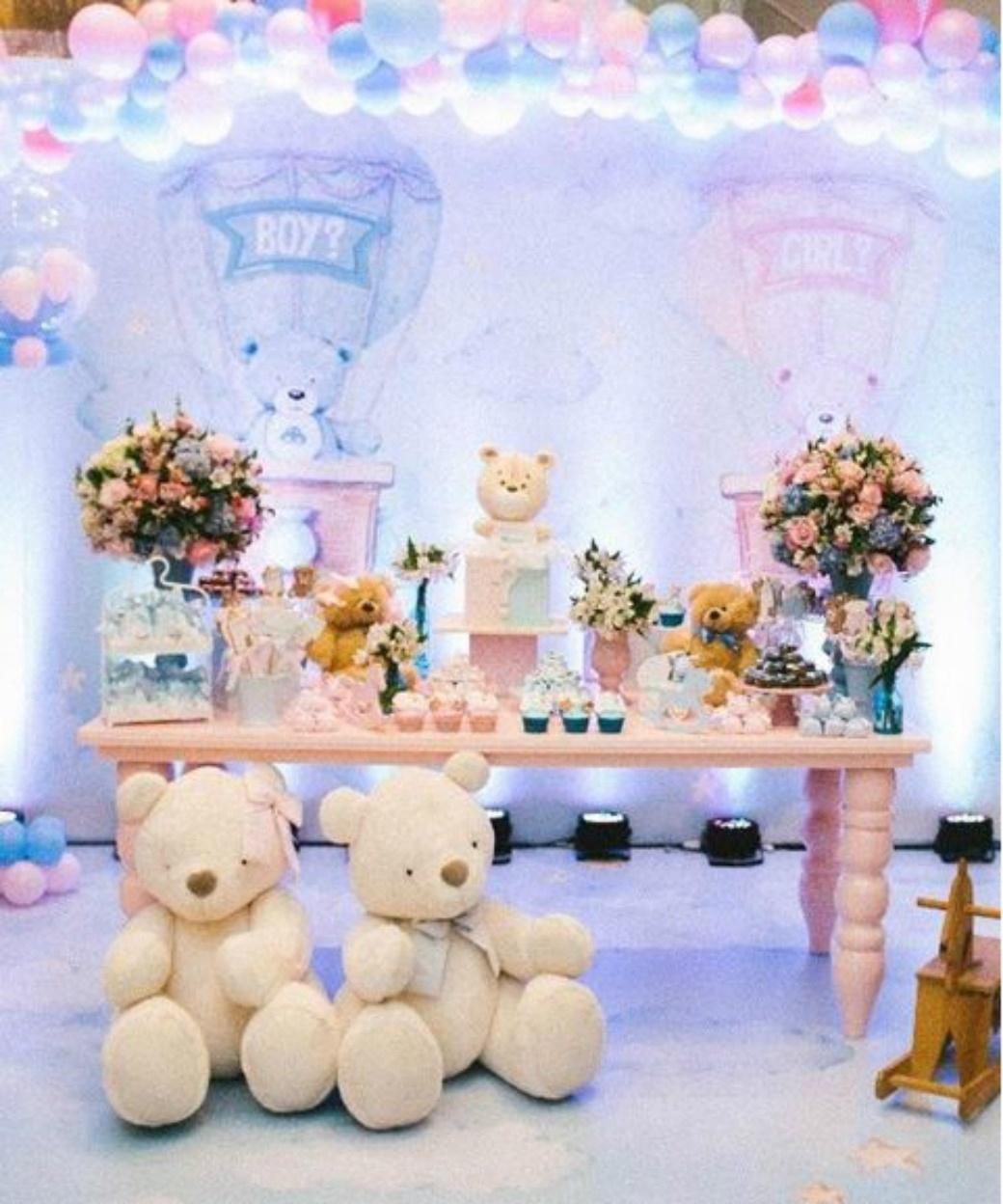 Chá revelação filha de Philippe Coutinho - Instagram/@lorenaduquefestas