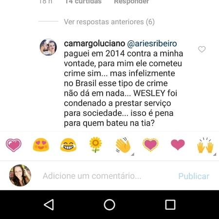 No Instagram, Luciano relembra prisão do filho em 2014 e pagamento de fiança - Reprodução/Instagram - Reprodução/Instagram