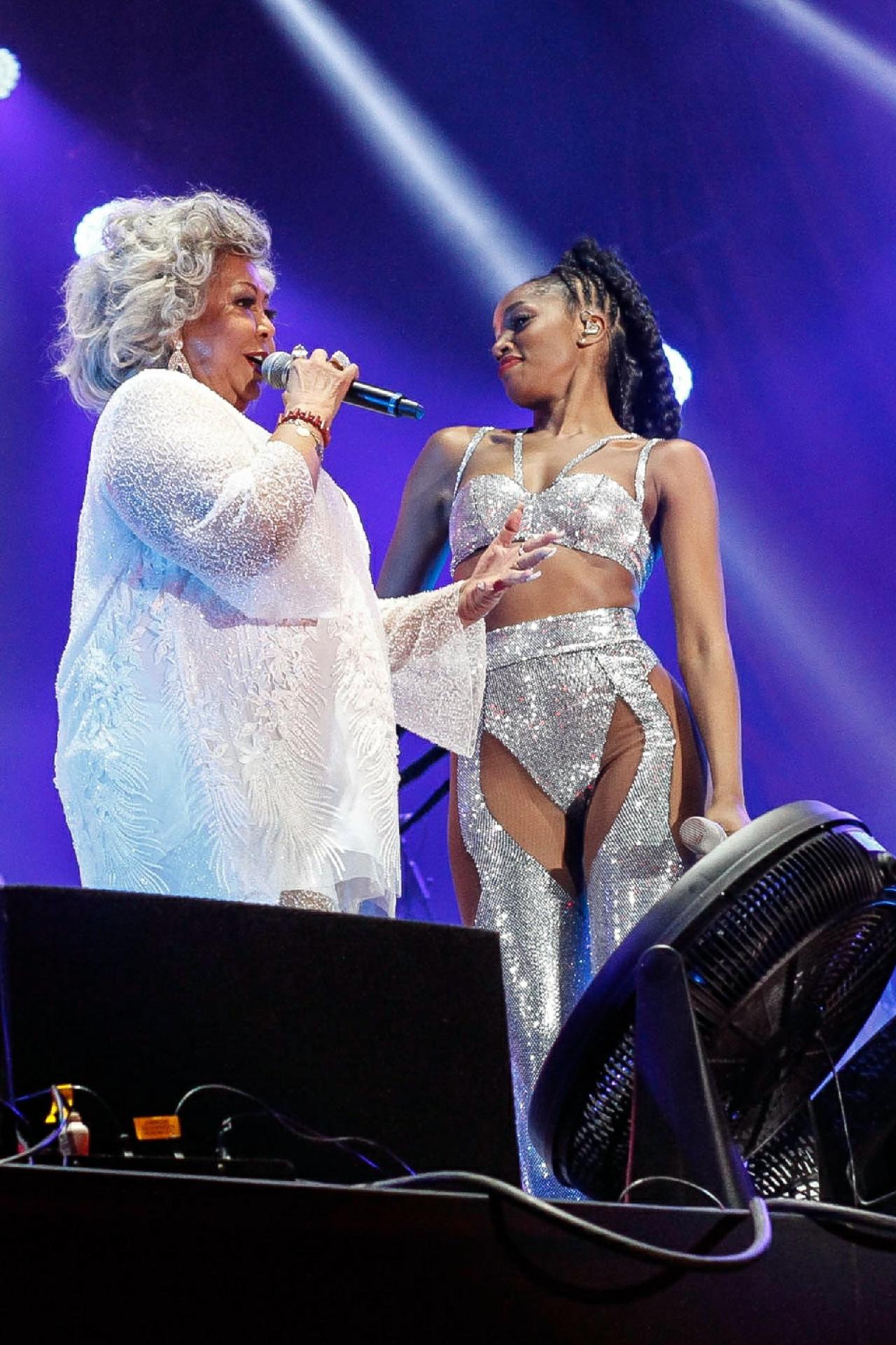 Iza e Alcione no Palco Sunset - MANU SCARPA/BRAZILNEWS