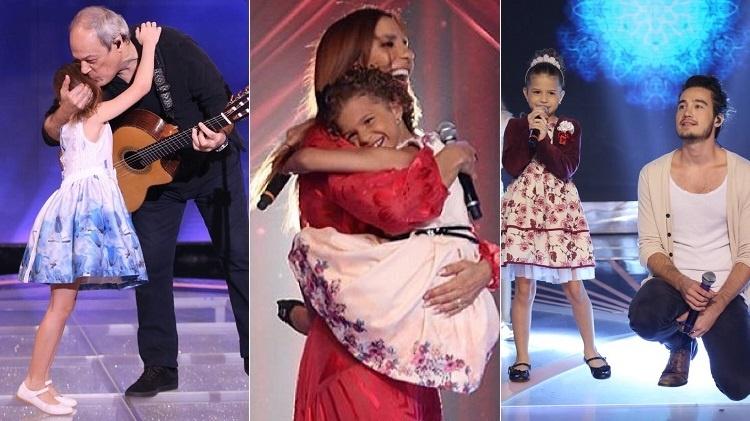 Analu Sampaio cantou no Programa Raul Gil com Toquinho, Ivete Sangalo e Tiago Iorc - Montagem/UOL - Montagem/UOL