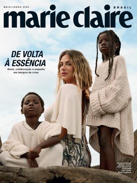 Giovanna Ewbank e os filhos na capa da Marie Claire - REPRODUÇÃO/INSTAGRAM