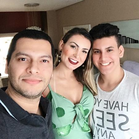 Thiago Lopes, Andressa Urach e Arthur Urach - Reprodução/Instagram @andressaurach