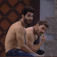 BBB 21: Caio e Rodolffo na área externa - Reprodução Globoplay