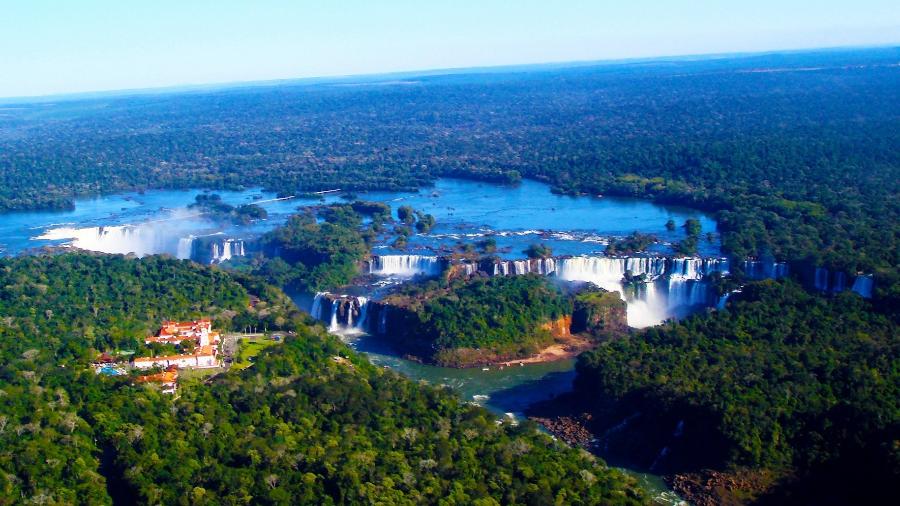 Vista aérea do Parque Nacional do Iguaçu - Maury Santos/Wikimedia Commons