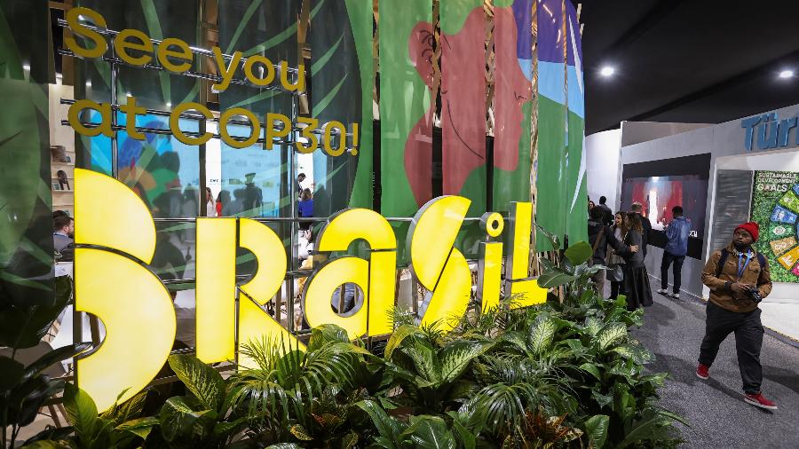 Pavilhão do Brasil na COP29 em Baku, no Azerbaijão