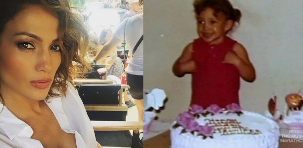 Jennifer Lopez comemora seu aniversário publicando uma foto da infância
