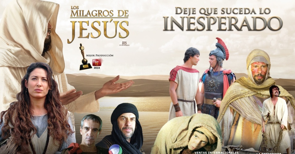 A versão internacional de "Milagres de Jesus" (2014), da Record