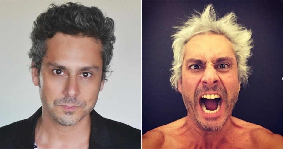 26.mai.2016 - Alexandre Nero muda o tom dos cabelos e fica platinado - Reprodução/Instagram/alexandrenero
