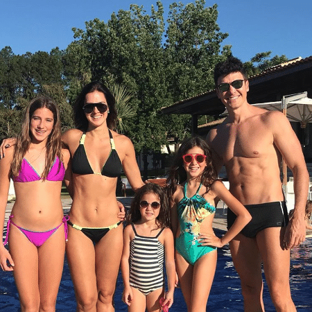 Rodrigo Faro, Vera Viel e as filhas dos dois - Reprodução/Instagram/rodrigofaro