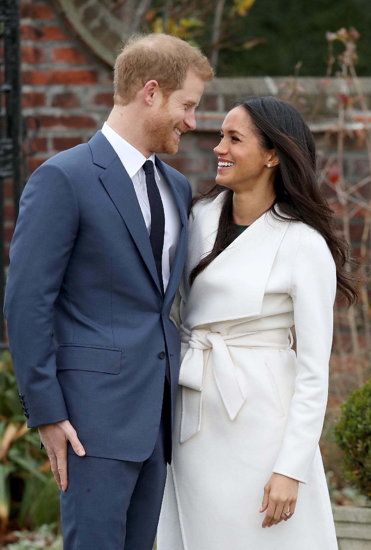 Príncipe Harry e Meghan Markle anunciam seu noivado nos jardins do palácio de Kensington - Getty Images