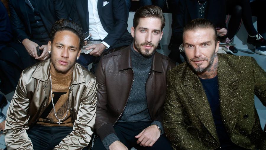 Neymar Jr., Kevin Trapp e David Beckham - Divulgação/Louis Vuitton