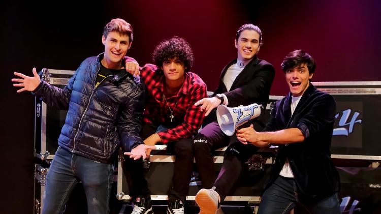 Os protagonista da série "Z4": Pedro Rezende, Gabriel Santana, Matheus Lustosa e Apollo Costa - Gabriel Cardoso/SBT - Gabriel Cardoso/SBT