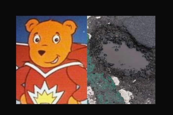 Com quem este buraco flagrado no Reino Unido se parece? - Reprodução/Lancashire Evening Post