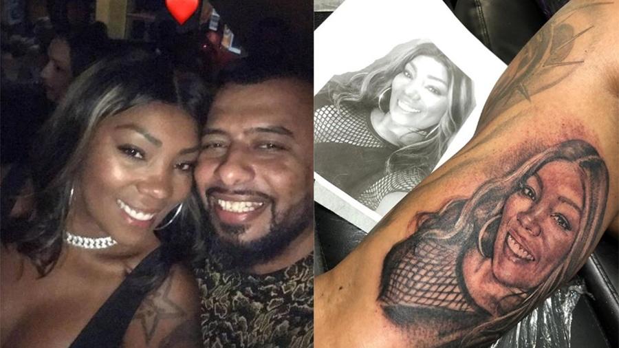 Silvana, mãe de Ludmilla, se surpreende com tatuagem do seu rosto feita pelo namorado, Renato Araújo - Reprodução/Instagram