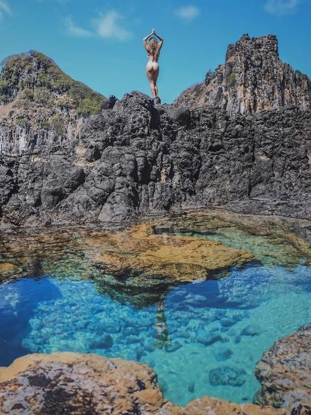 Giovanna Lancellotti posa em cenário paradisíaco de Fernando de Noronha - Reprodução/Instagram